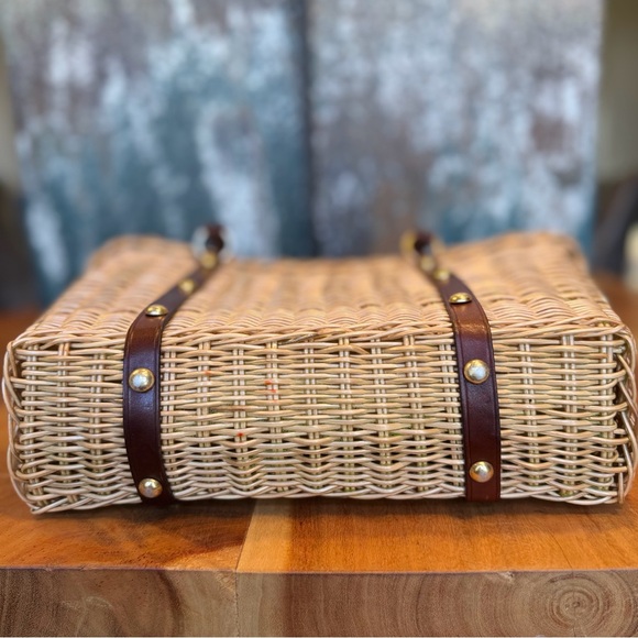 Classic Vintage Mid-Century 1950’s/60’s Wicker Handbag: (EUC) - Picture 8 of 13
